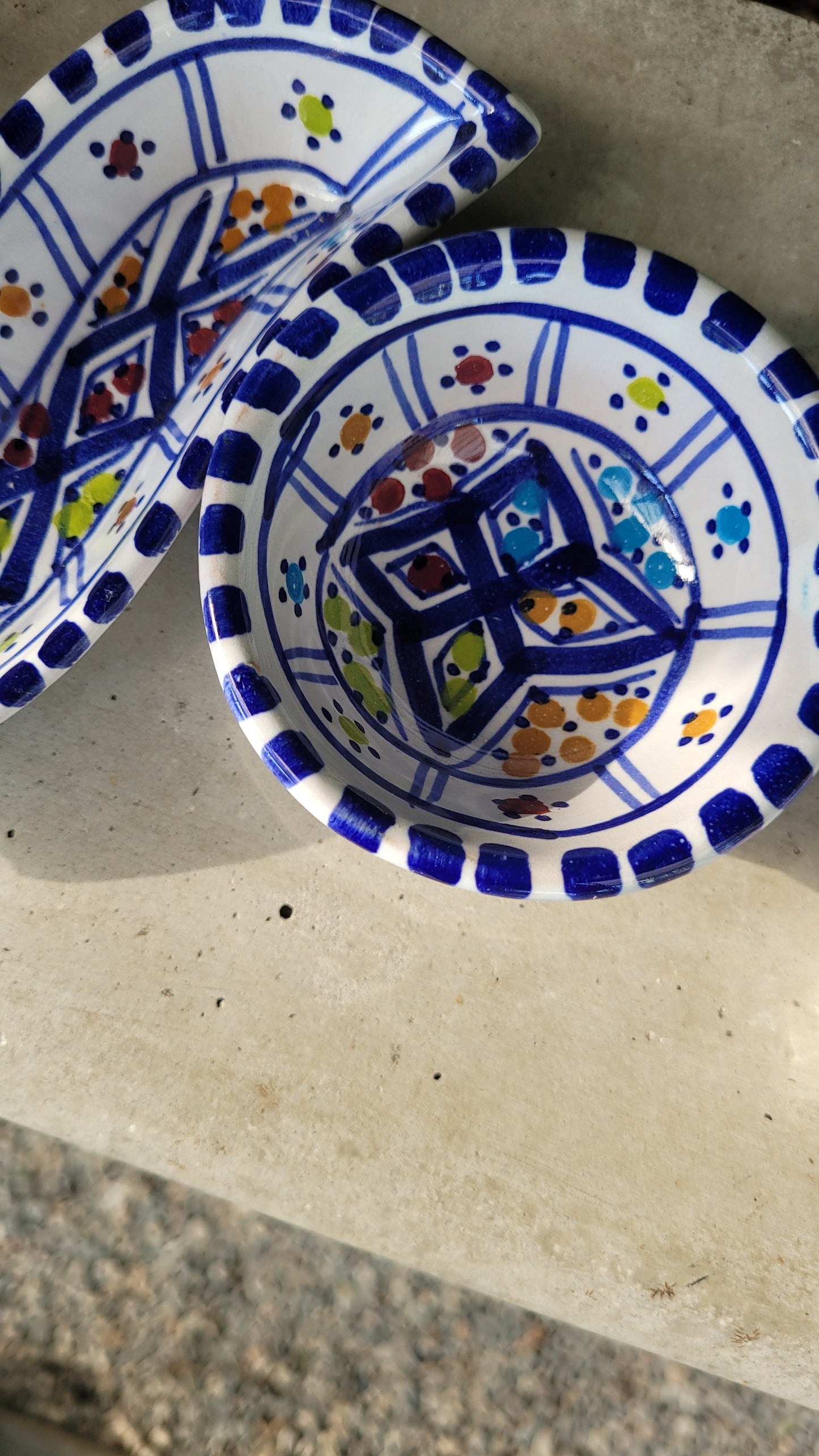 Hand Painted Ceramic Serving Bowl