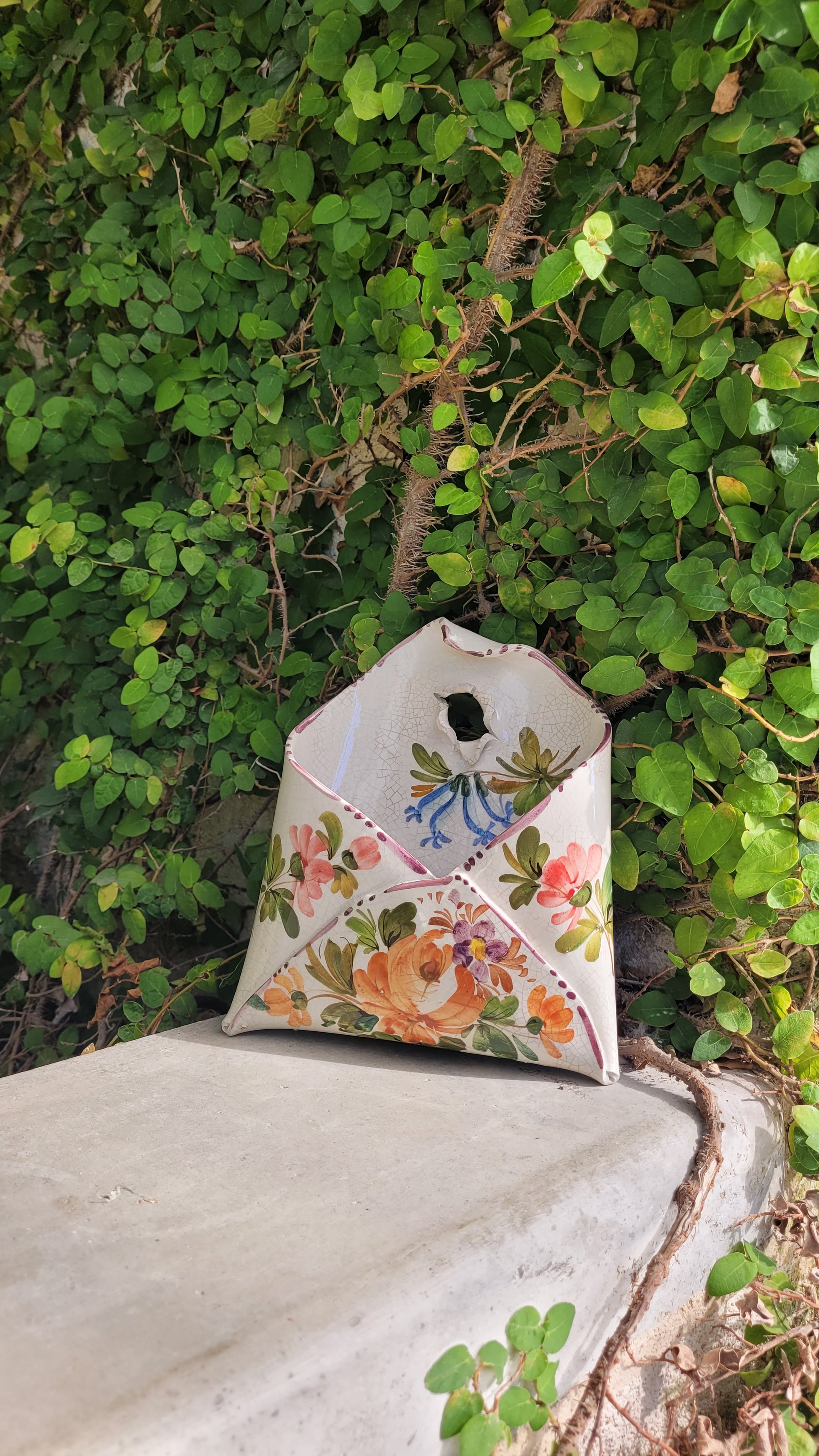 handmade ceramic letter tray