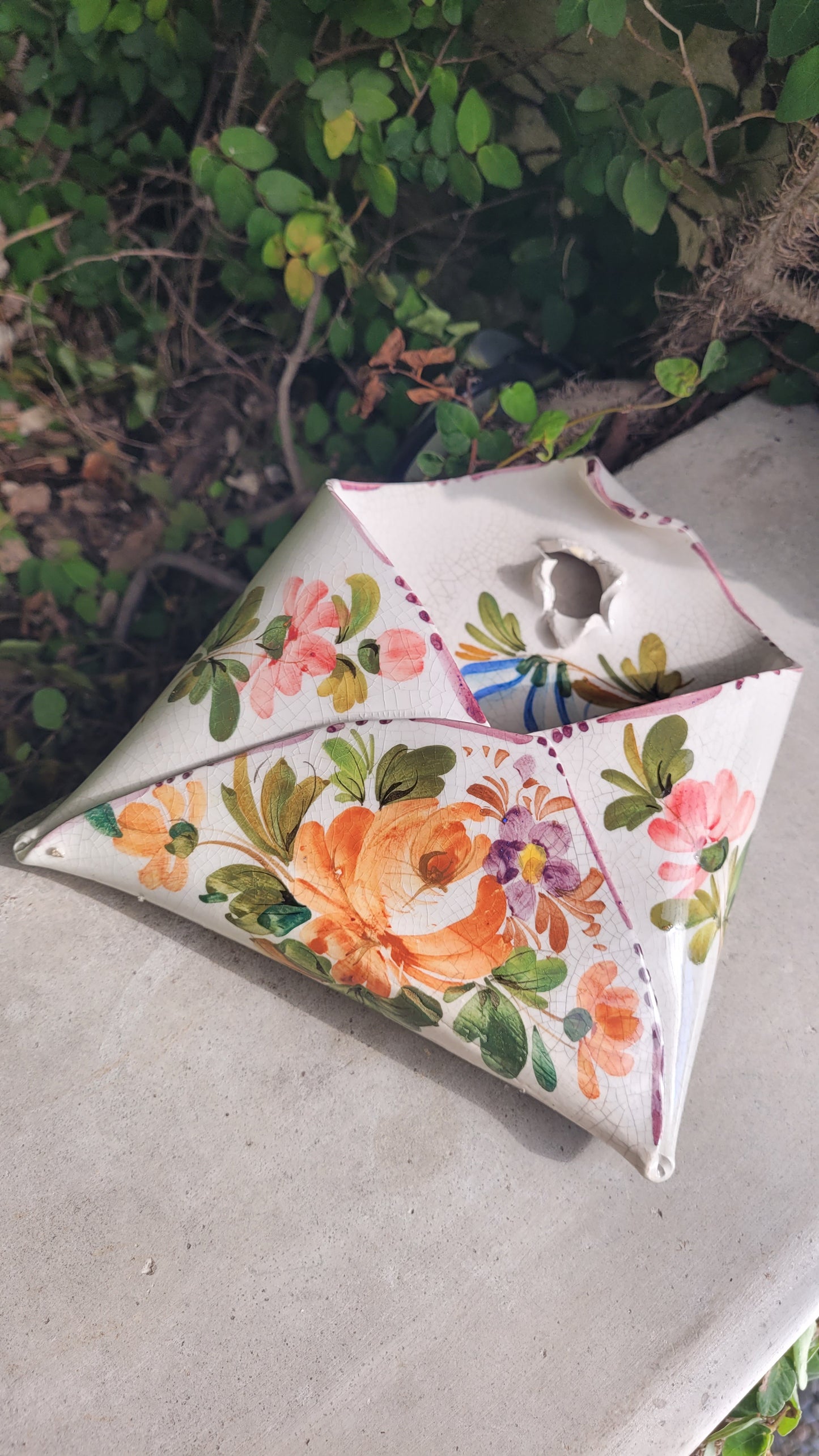 1960s Handmade Ceramic Letter Tray