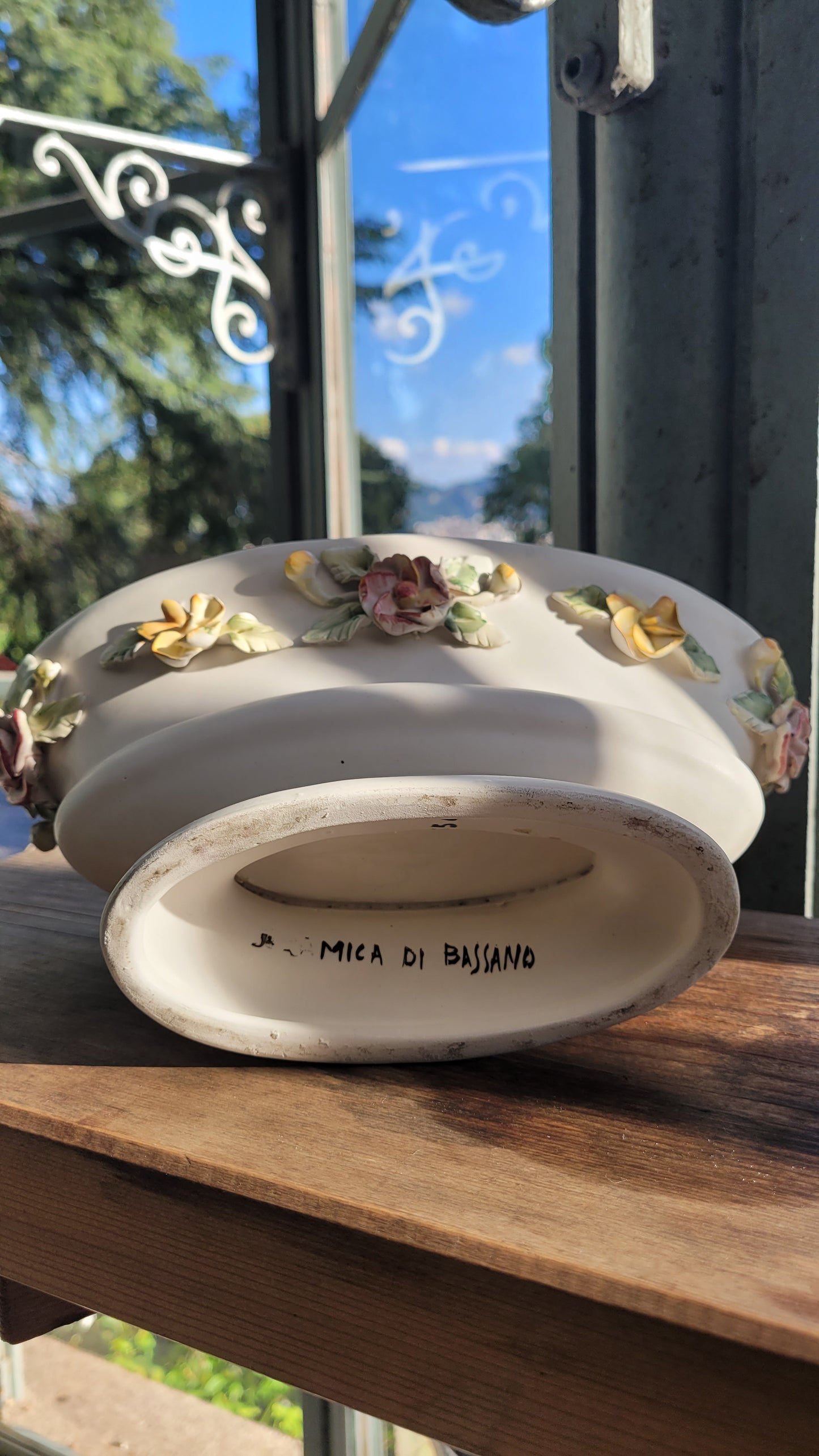 Venetian Ceramic Bowl made in Bassano, Italy