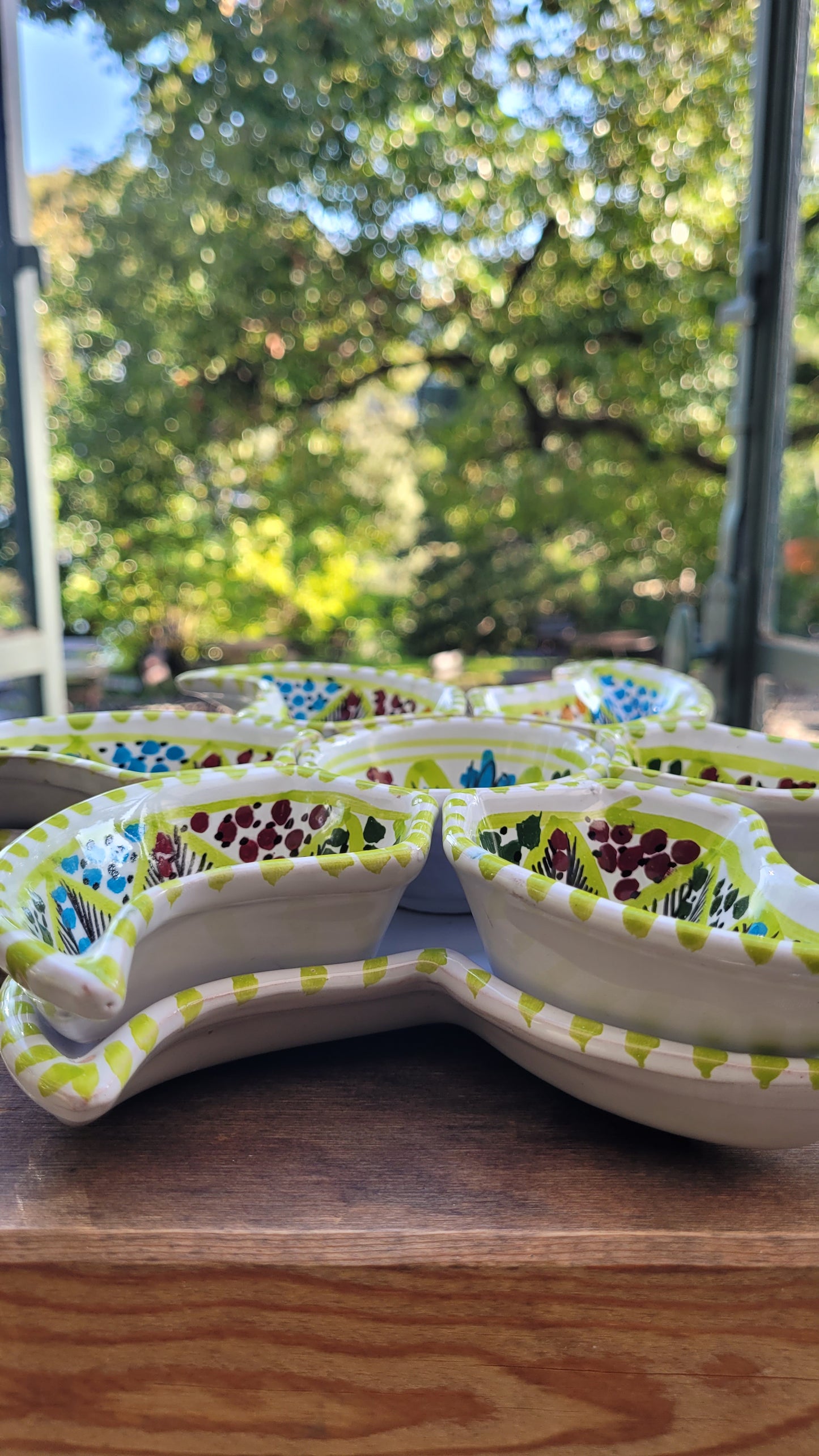 Ceramic Hand Painted Serving Bowl